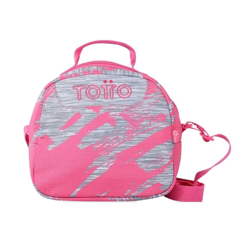 TOTTO - Lonchera Escolar Borrador Rpet Rosado Totto Niña Dina