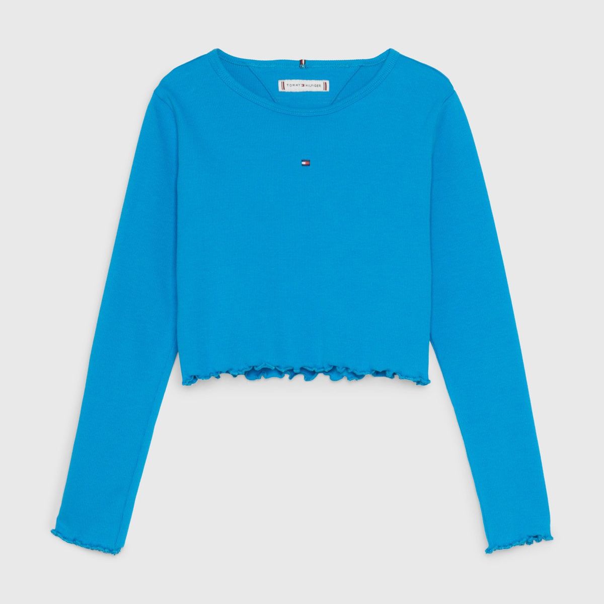 TOMMY HILFIGER - Polera Essential Slim Fit Azul Tommy Hilfiger