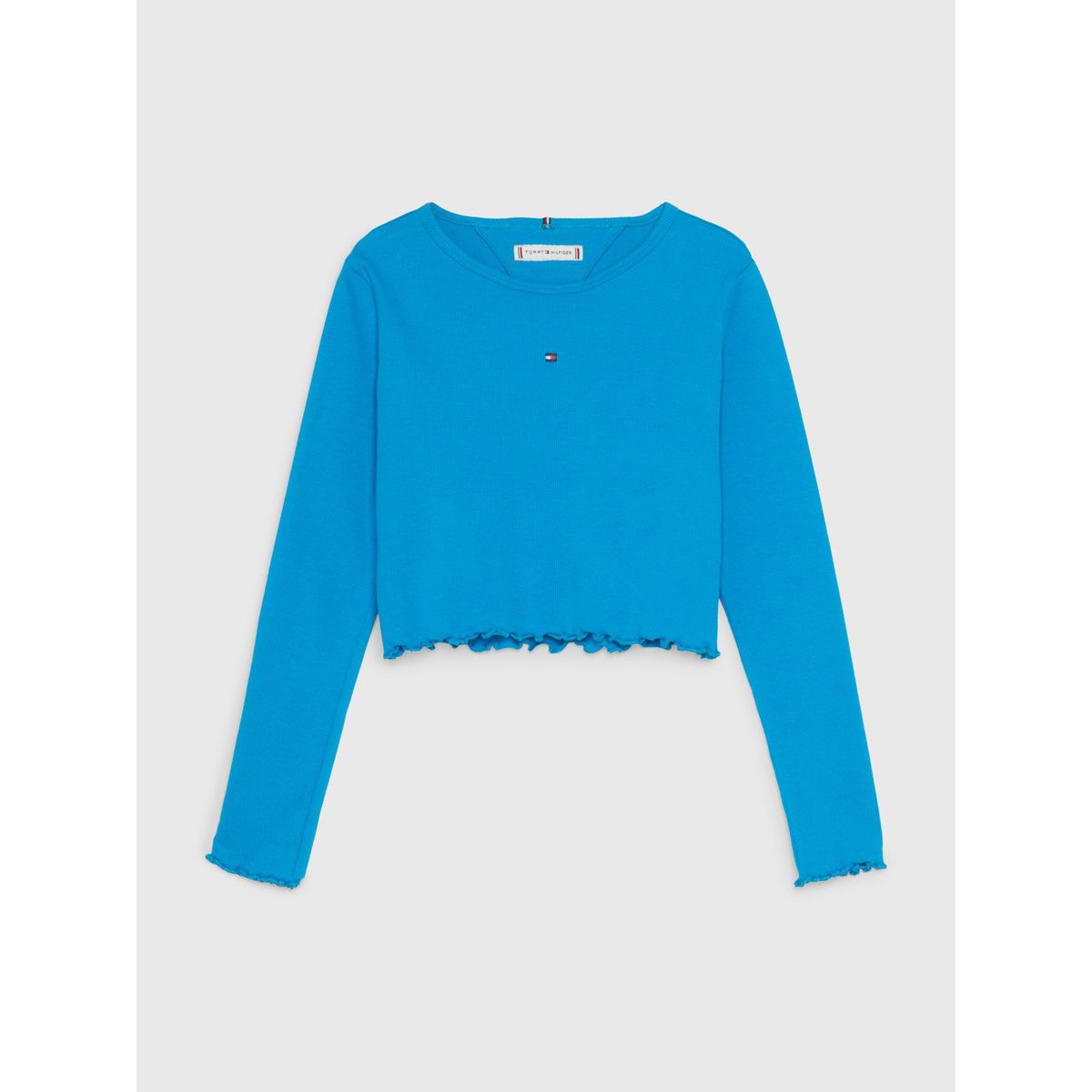 TOMMY HILFIGER - Polera Essential Slim Fit Azul Tommy Hilfiger