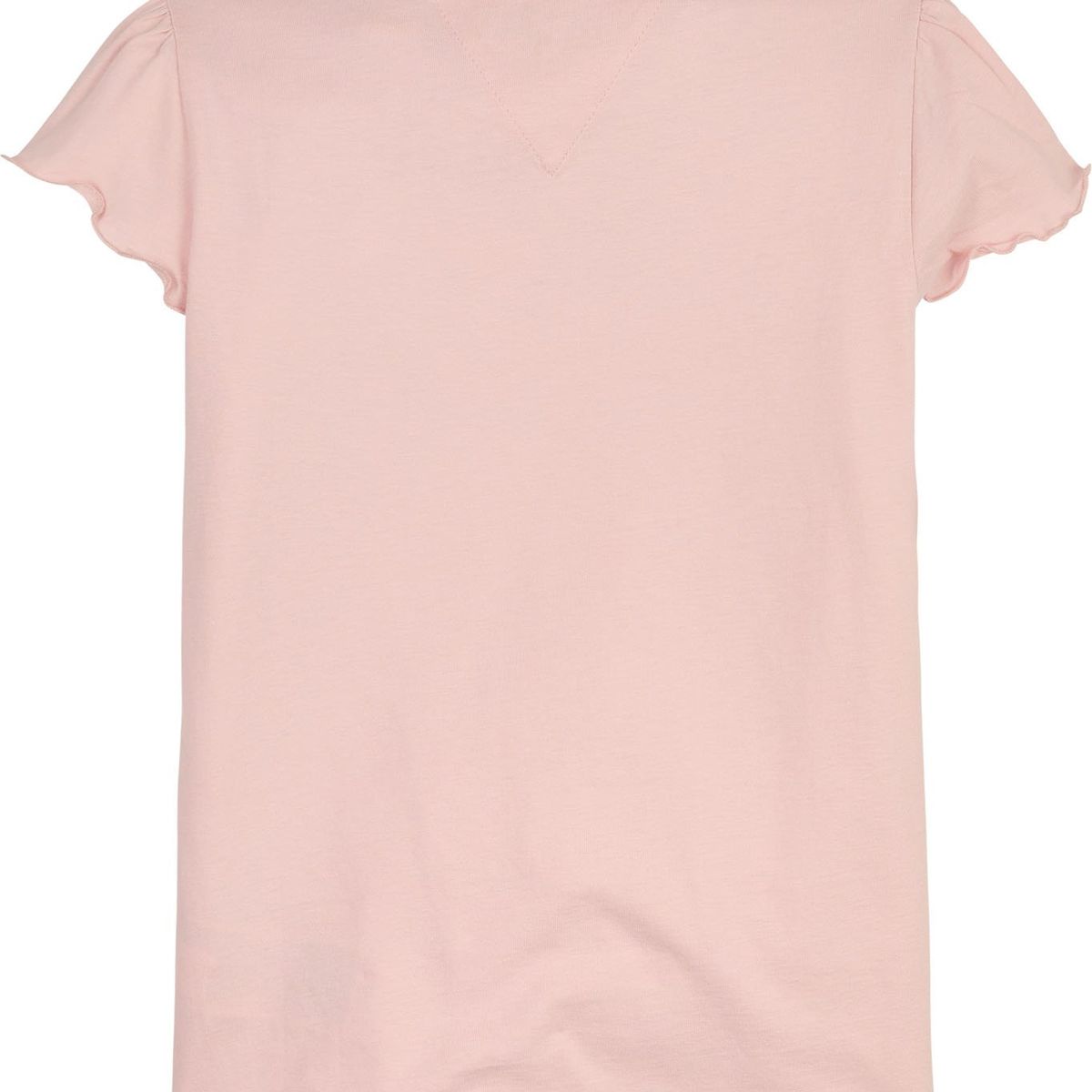 TOMMY HILFIGER - Polera Essential De Algodón Rosado Tommy Hilfiger