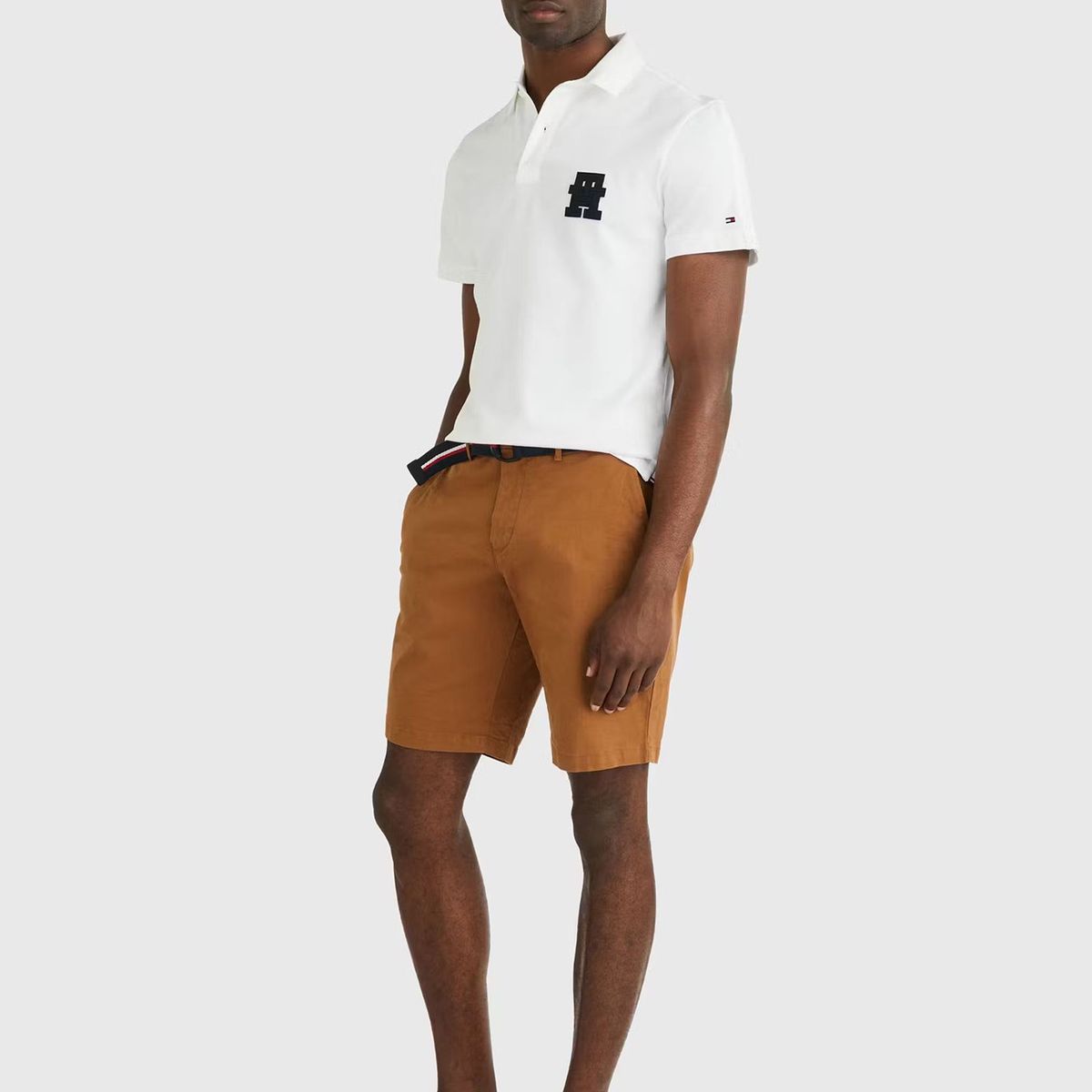 TOMMY HILFIGER - Polo Logo Monogram Th Blanco Tommy Hilfiger