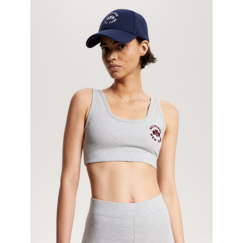 TOMMY HILFIGER - Peto Sport De Sujeción Ligera Gris Tommy Hilfiger