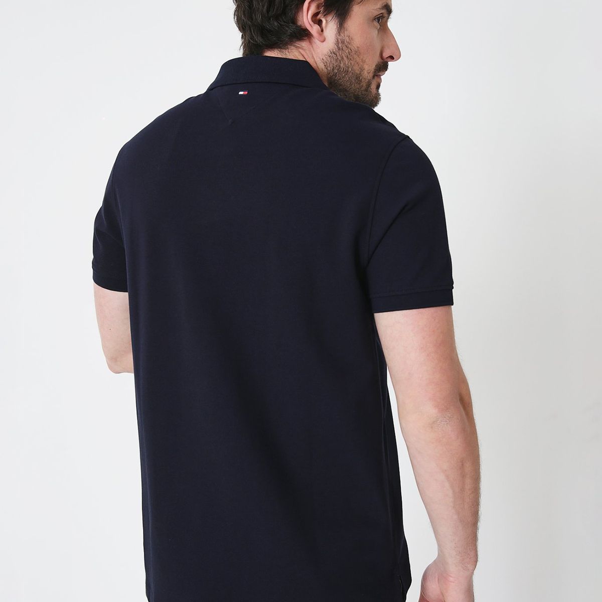 TOMMY HILFIGER - Polo Regular Fit Monotype Logo Azul Tommy Hilfiger