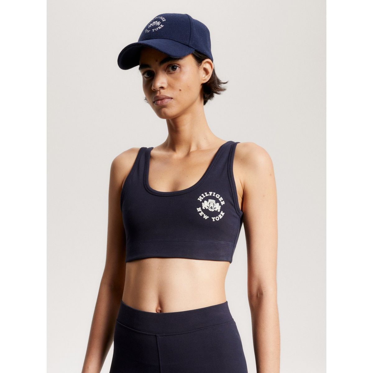 TOMMY HILFIGER - Peto Sport De Sujeción Ligera Azul Tommy Hilfiger