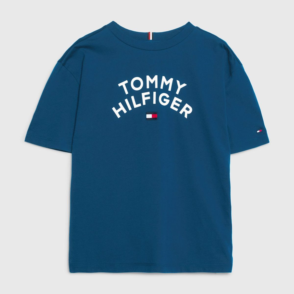 TOMMY HILFIGER - Polera Logo Gráfico Archive Azul Tommy Hilfiger
