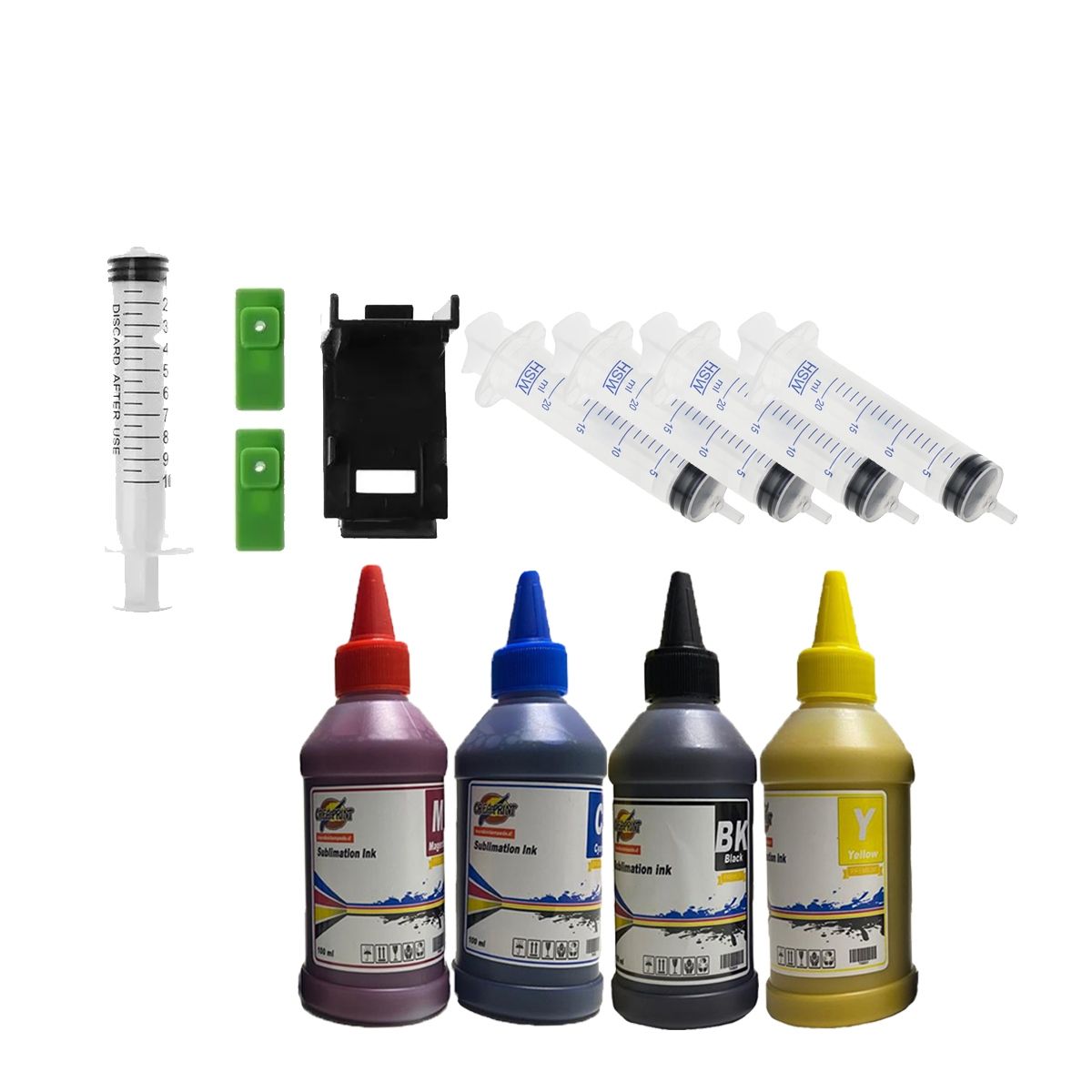 GENERICO - Kit De Recarga De Cartuchos Impresoras Hp Y Canon