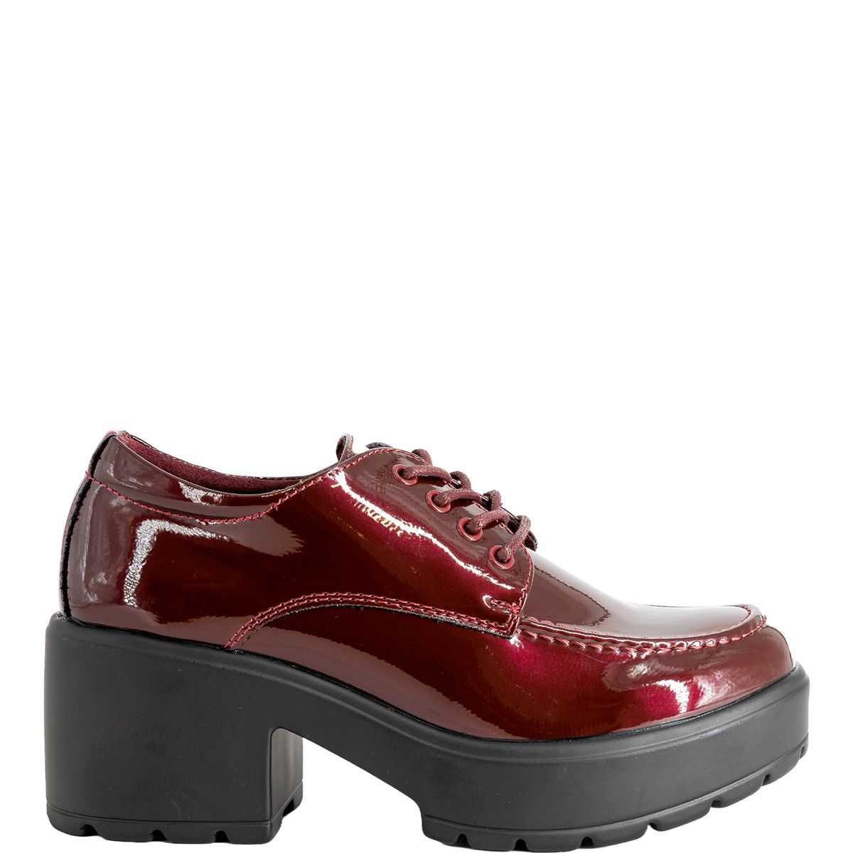ALQUIMIA - Mocasin Mujer Burdeo Charol Loan Alquimia