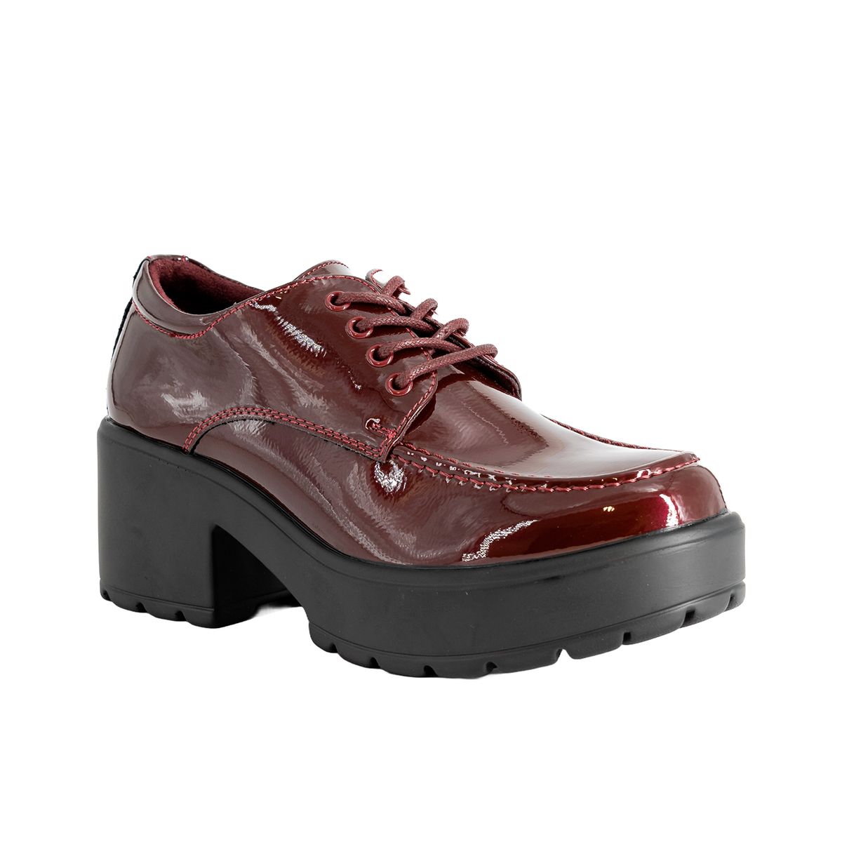 ALQUIMIA - Mocasin Mujer Burdeo Charol Loan Alquimia