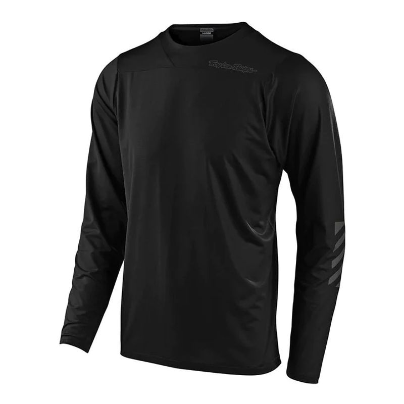 TROY LEE DESIGNS - Polera de Bicicleta Skyline LS Solid Negro Troy Lee Designs