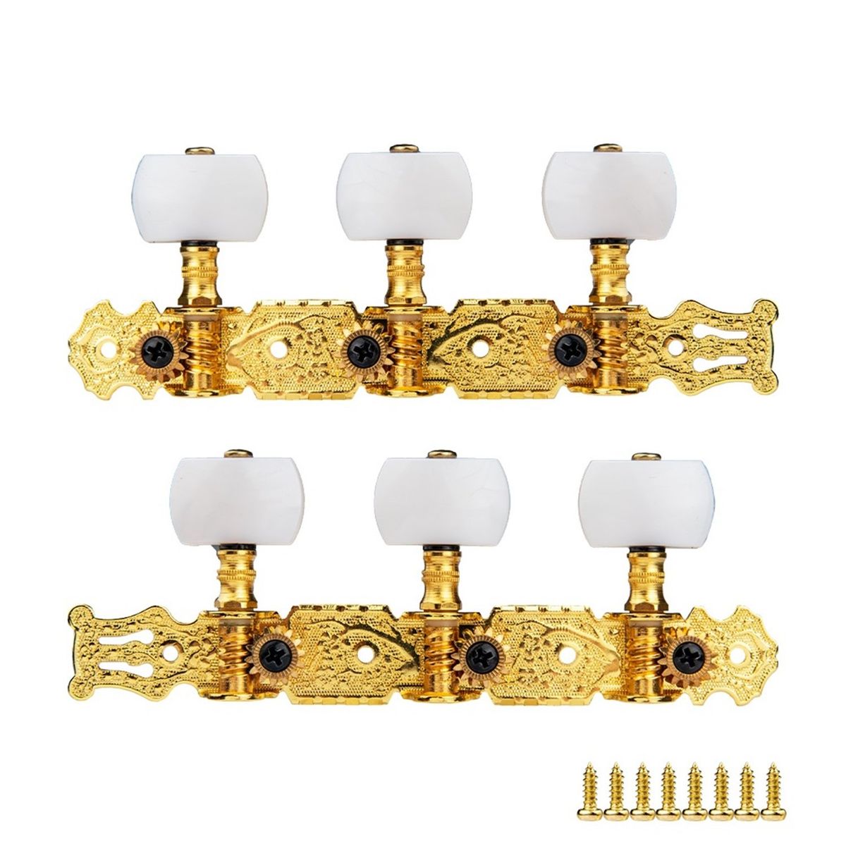 ALICE - Clavijero Blanco/dorado Para Guitarra Clásica