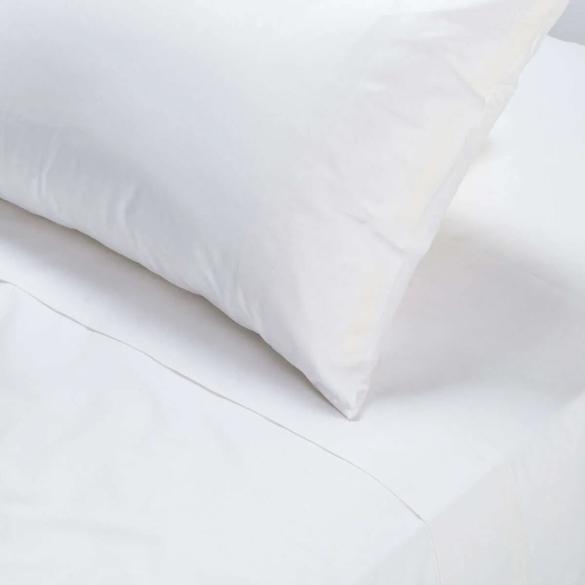 ROSEN - Sábana Rosen 144 Hilos Lisa Blanca 2 Plazas