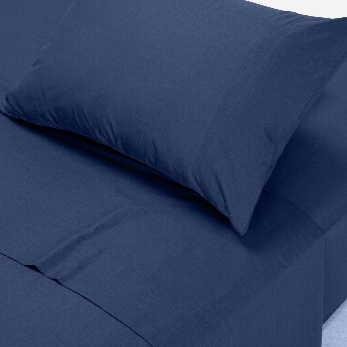 ROSEN - Sábana Rosen 144 Hilos Lisa Denim 1,5 Plazas