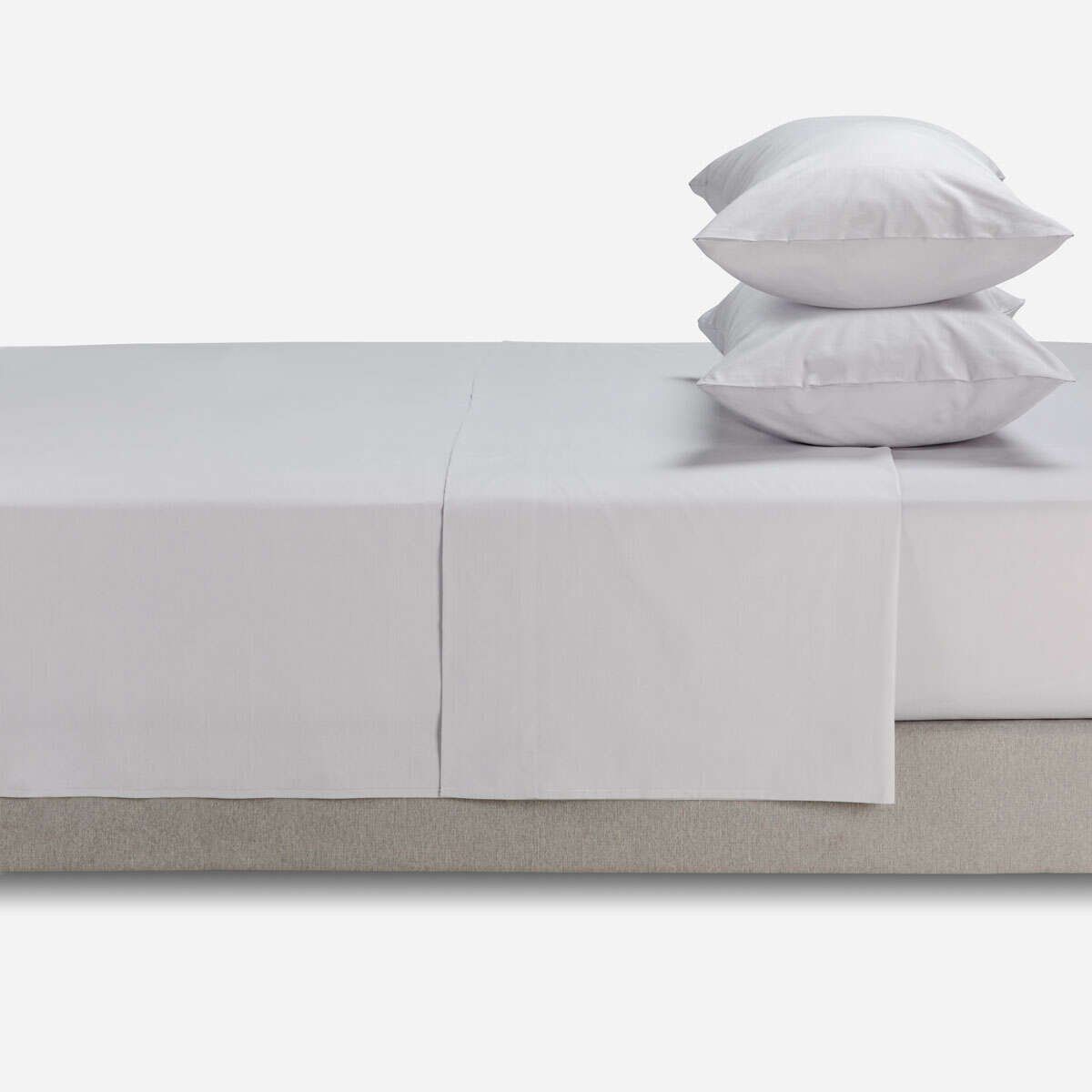 ROSEN - Sábana Rosen 144 Hilos Lisa Plata 2 Plazas