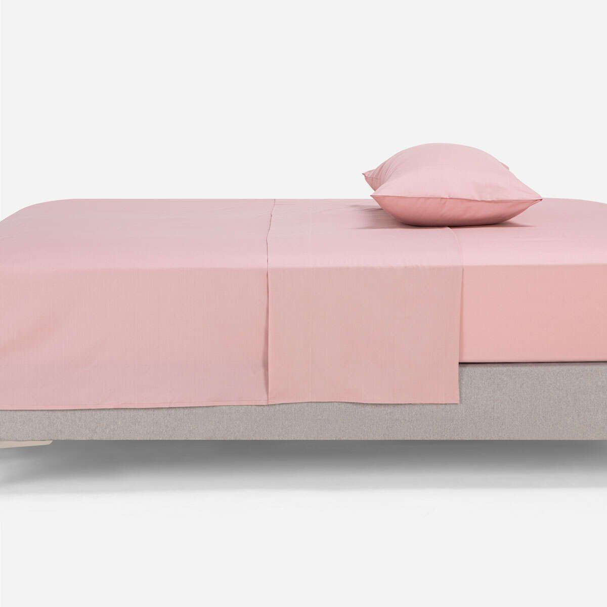 ROSEN - Sábana Rosen 144 Hilos Lisa Rosa 1,5 Plazas