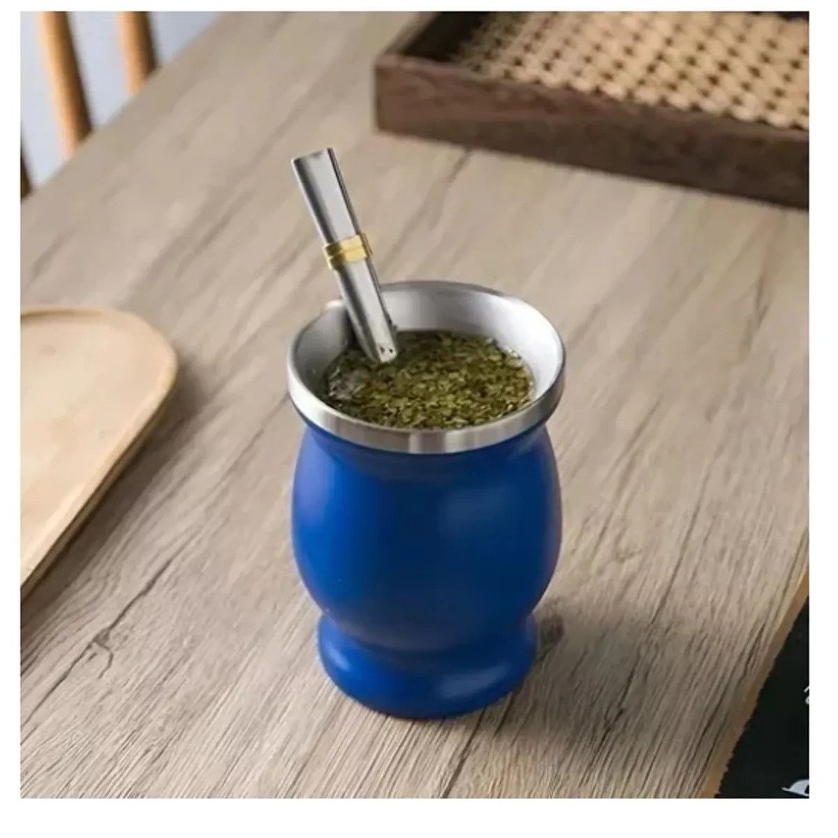 GENERICO - Kit Matero Bombilla Mate Set Matero Acero Inoxidable 250ml