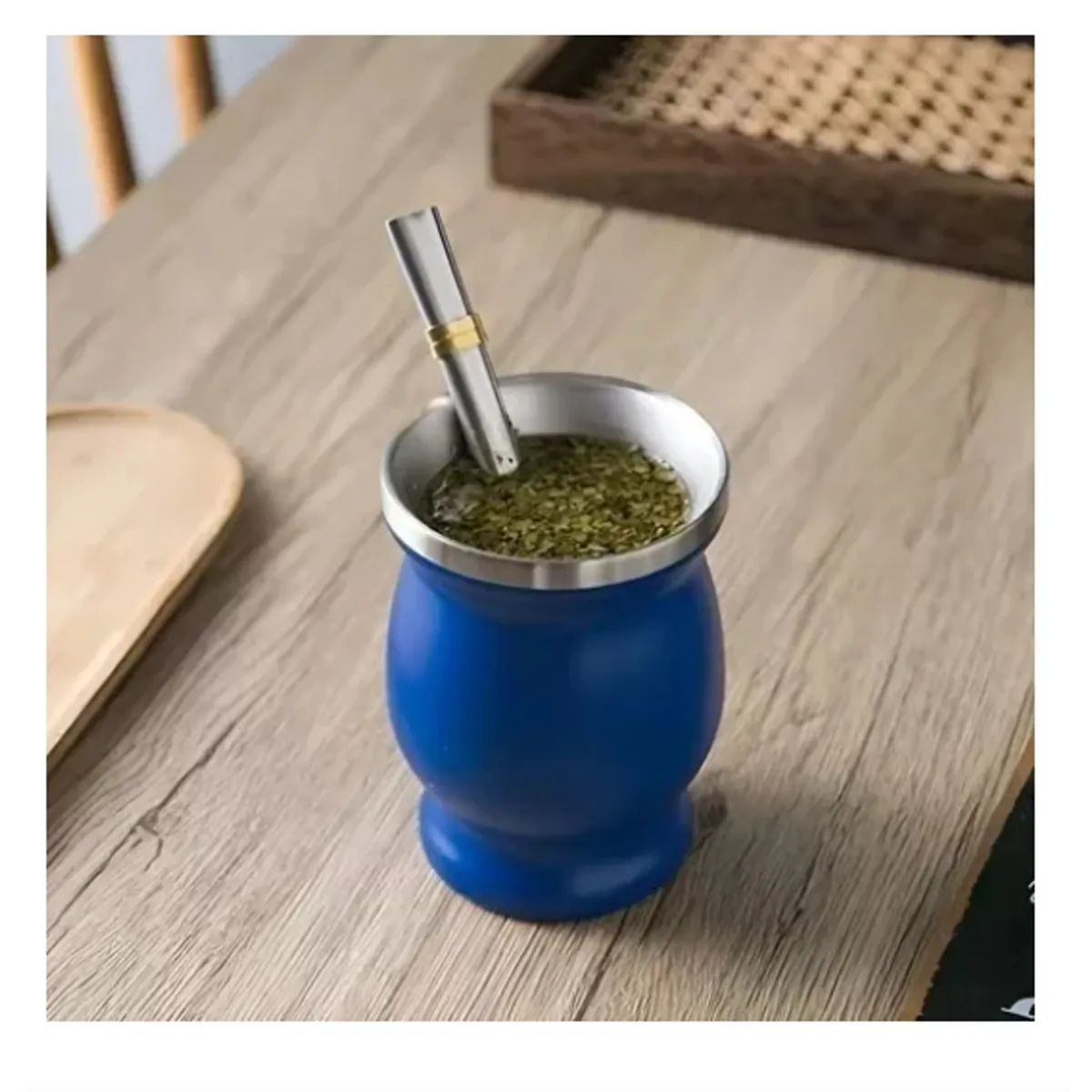 GENERICO - Kit Matero Bombilla Mate Set Matero Acero Inoxidable 250ml