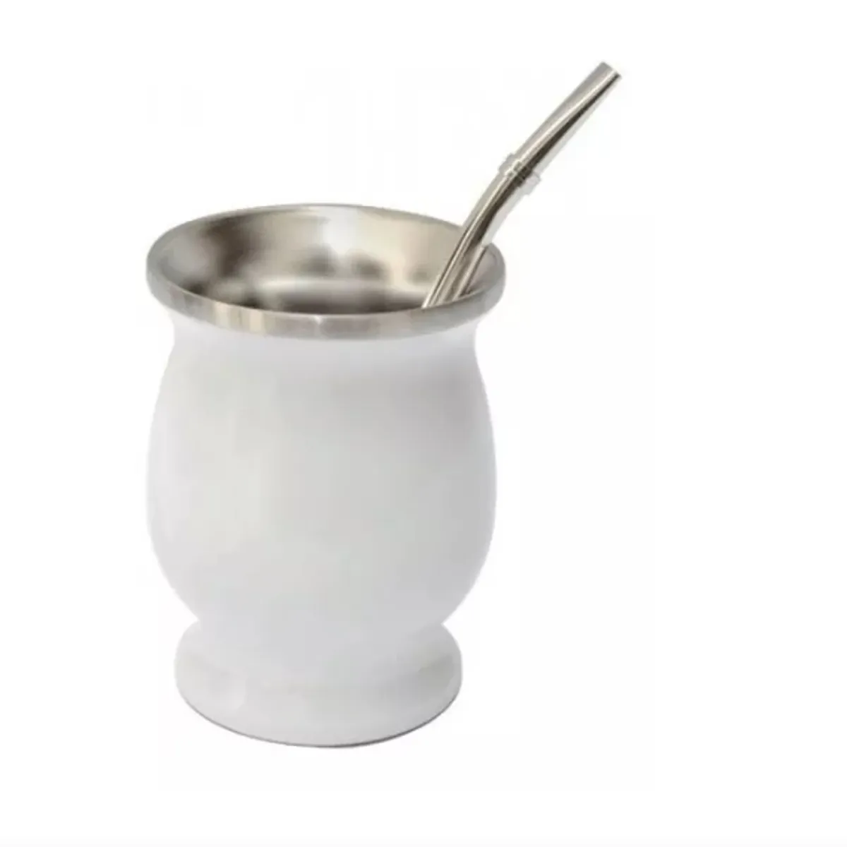 GENERICO - Kit Matero Bombilla Mate Set Matero Acero Inoxidable 250ml