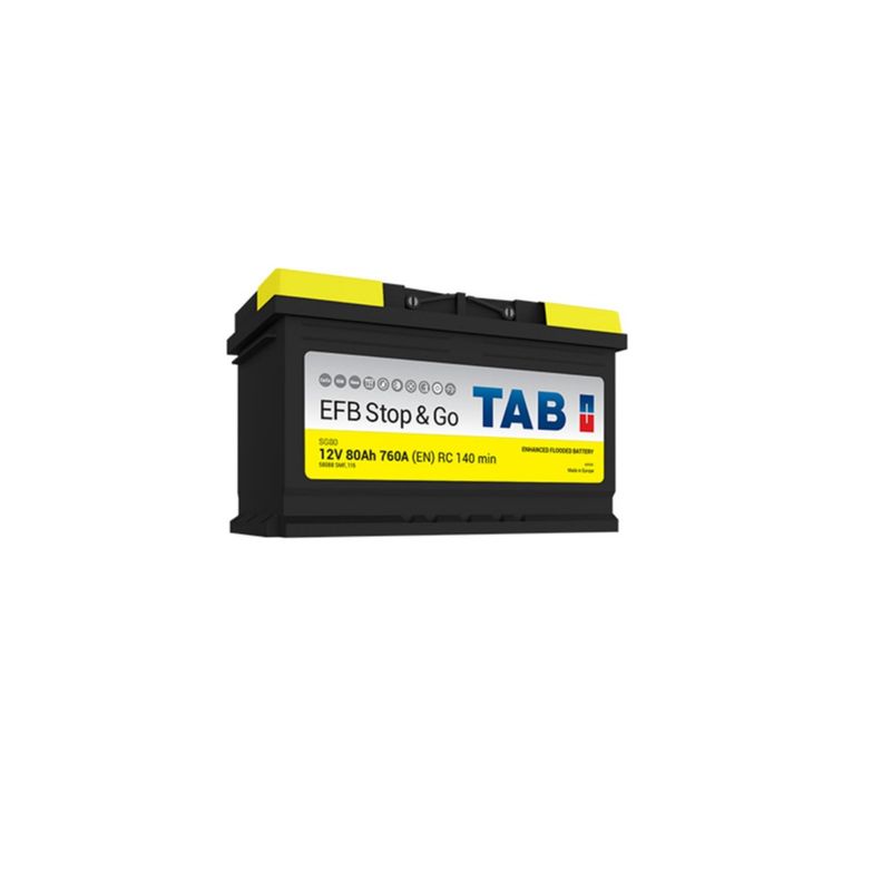 BATERIAS TAB - Batería Start Stop Tab 12v 80a 760cca Sg80 Positivo Derecho