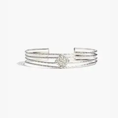 LOUNGE - Collar Mujer Choker Rombo Plateado