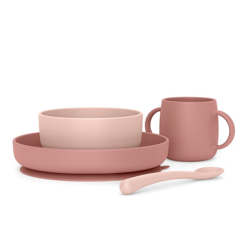 SUAVINEX - VAJILLA SILICONA SOFT COLOUR ROSA