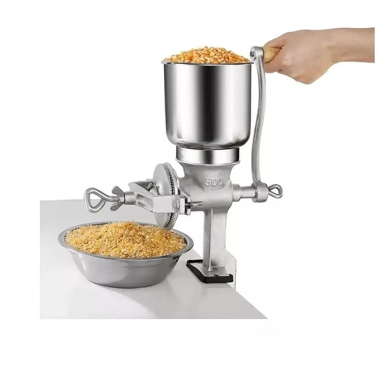 GENERICO - Molino Moledor Manual Metalico Choclo Maiz