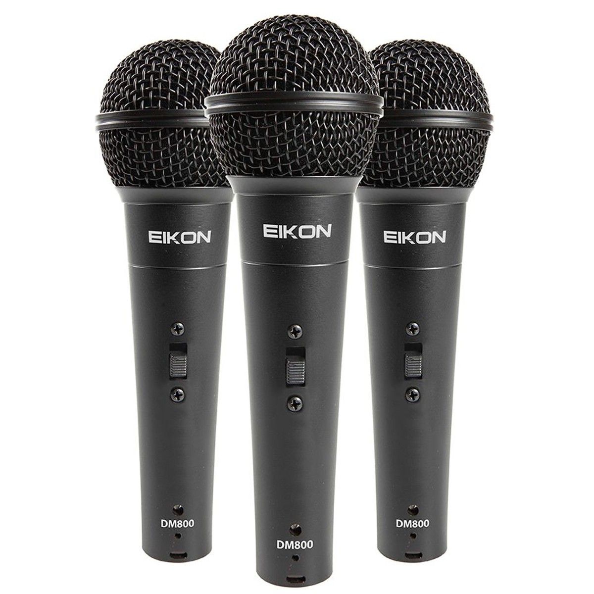 EIKON - Set 3 Microfonos Vocal Dinamicos EIKON DM 800 KIT
