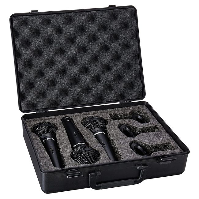 EIKON - Set 3 Microfonos Vocal Dinamicos EIKON DM 800 KIT