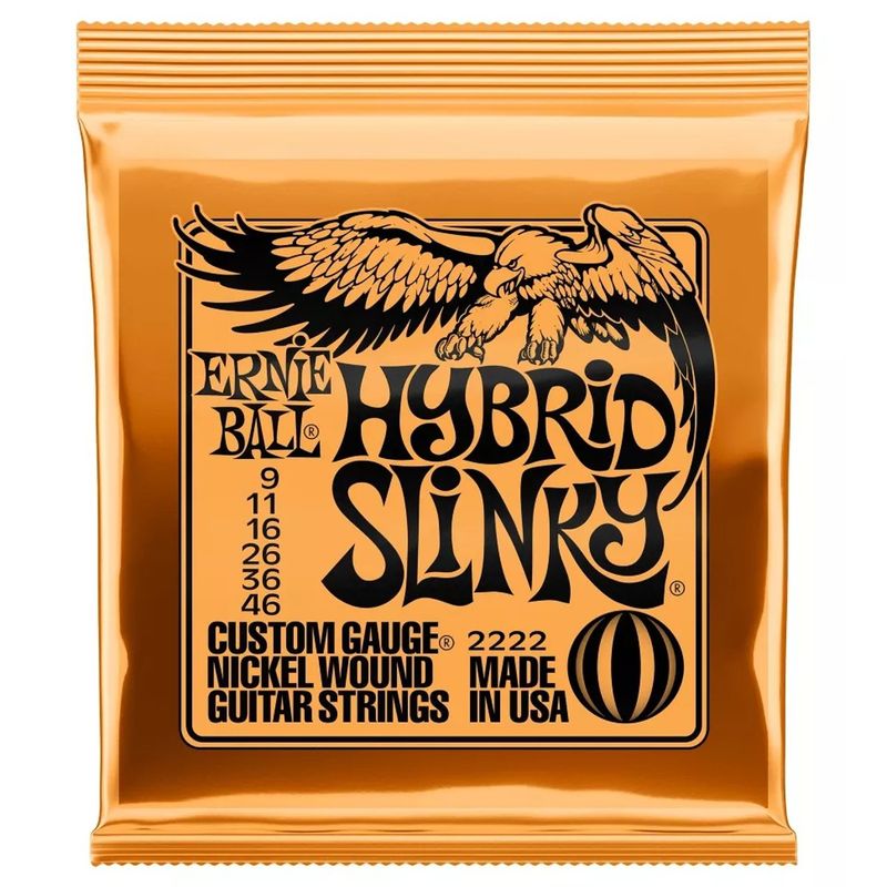 ERNIE BALL - Set 6 Cuerdas para Guitarra Electrica Hybrid Slinky 2222