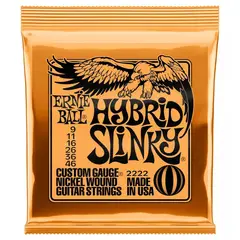 ERNIE BALL - Set 6 Cuerdas para Guitarra Electrica Hybrid Slinky 2222