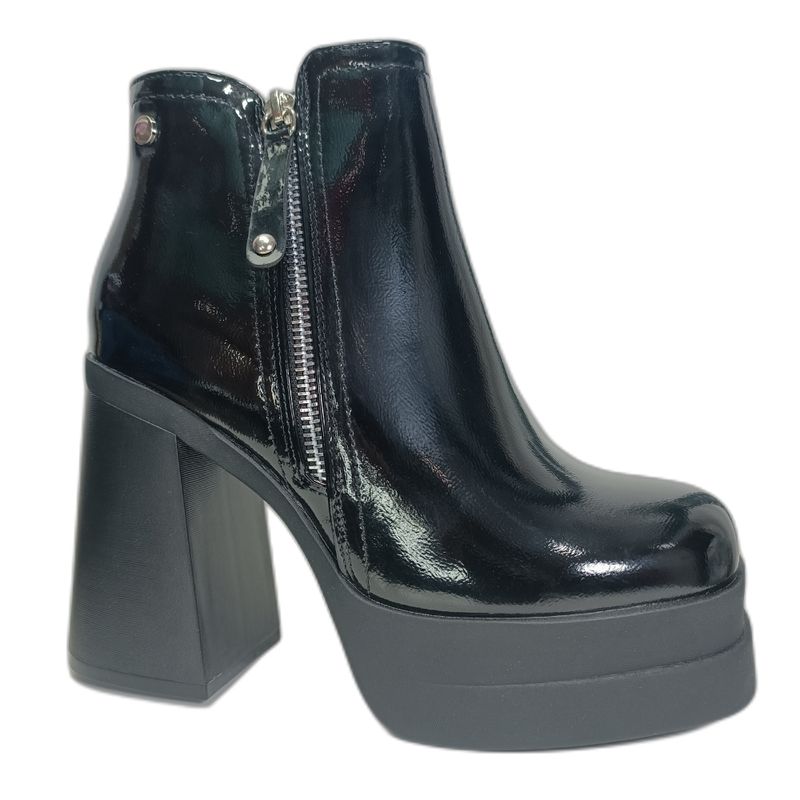 POZATINI - ZAPATO PLATAFORMA  NEGRO CHAROL