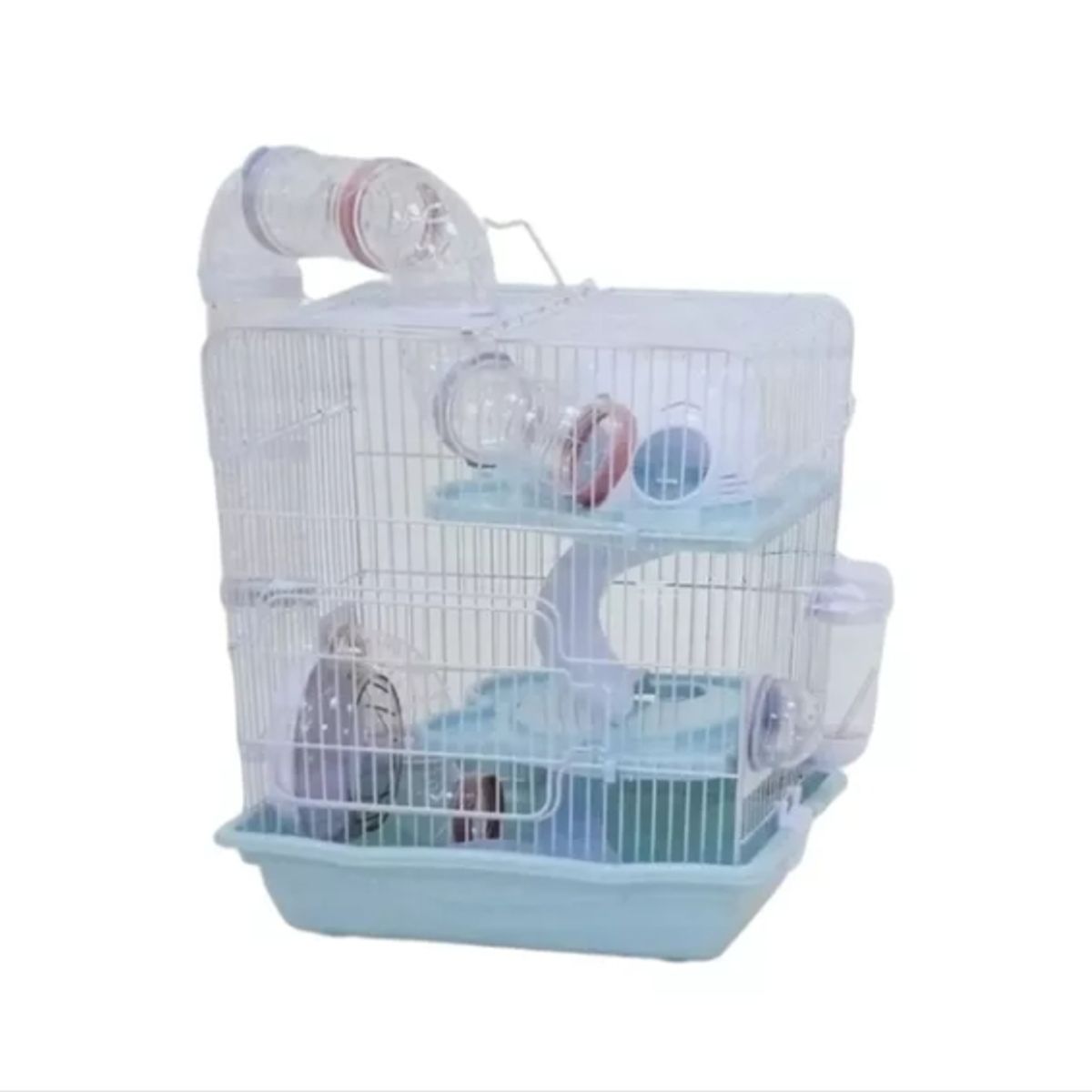 GENERICO - Jaula Casa Para Hamsters Jerbo Topo Ruso Con Tunel Grand