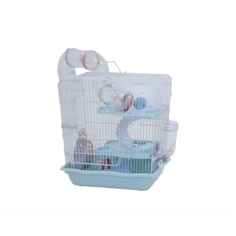 GENERICO - Jaula Casa Para Hamsters Jerbo Topo Ruso Con Tunel Grand