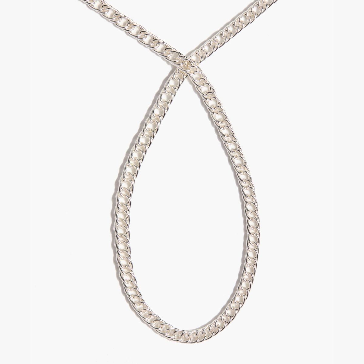 LOUNGE - Collar Mujer Cadena Básica Plateado