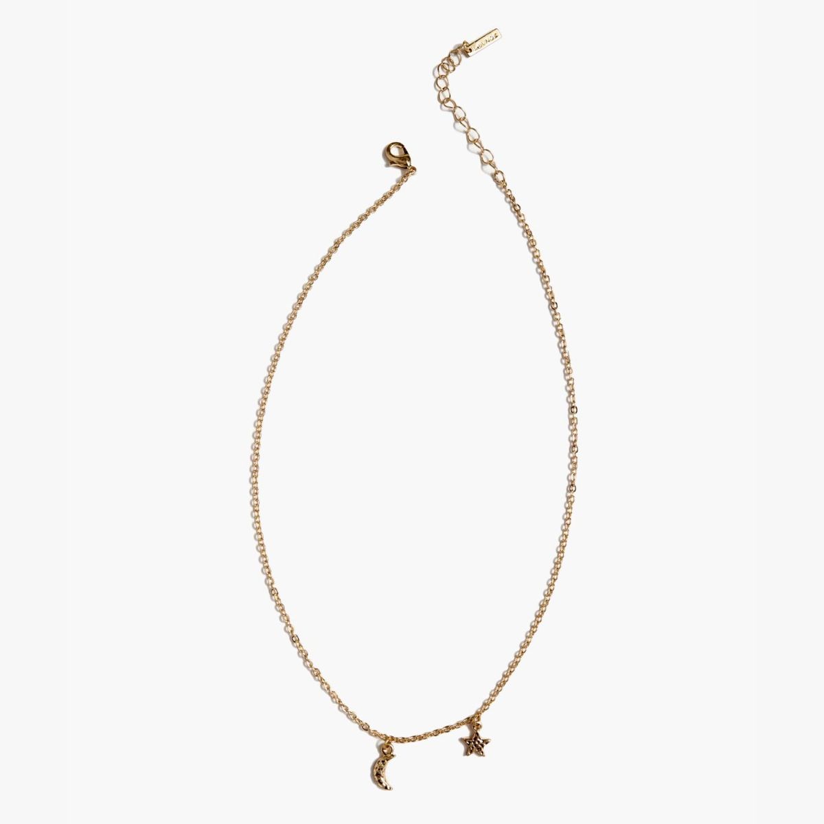 LOUNGE - Collar Mujer Luna Con Estrella Dorado