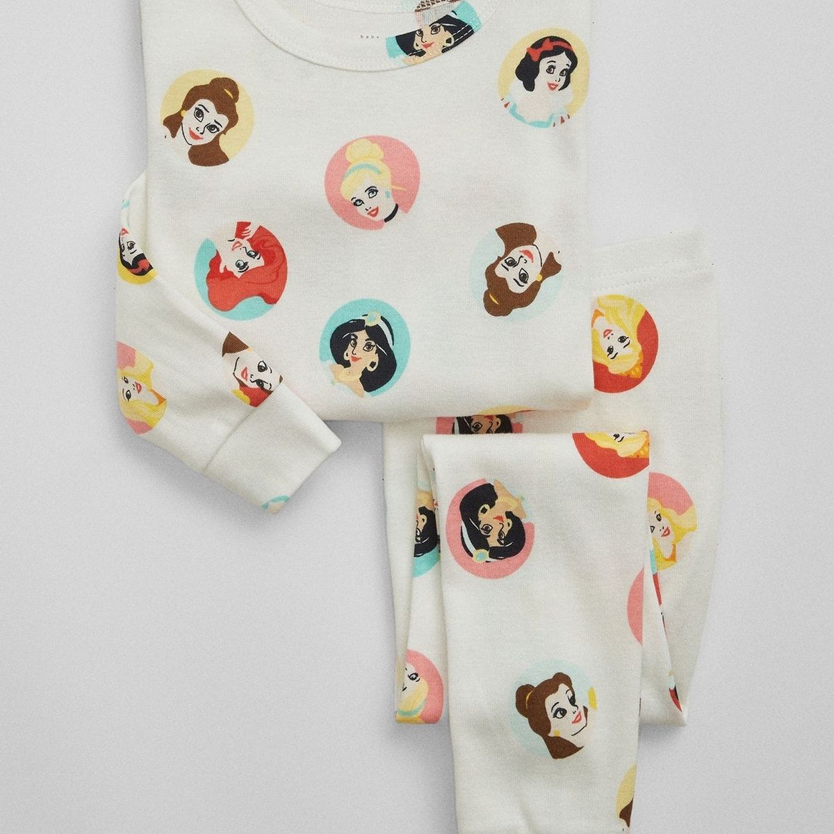 GAP - Pijama Toddler Niña Disney Princesa Blanco GAP