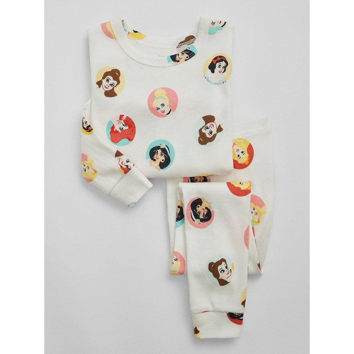 GAP - Pijama Toddler Niña Disney Princesa Blanco GAP
