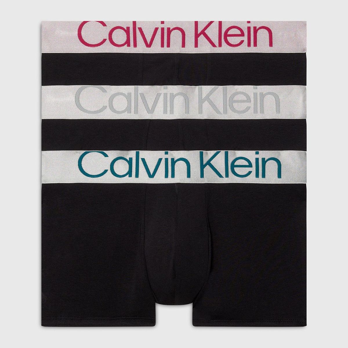CALVIN KLEIN - Pack 3 Bóxers Trunk Steel Cotton Multicolor Calvin Klein