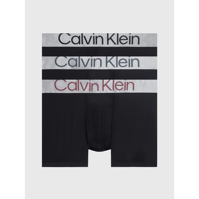 CALVIN KLEIN - Pack 3 Bóxers Brief Steel Micro Negro Calvin Klein