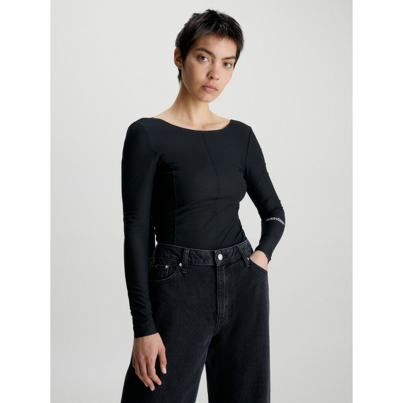 CALVIN KLEIN - Body Ls Back Buckle Negro Calvin Klein