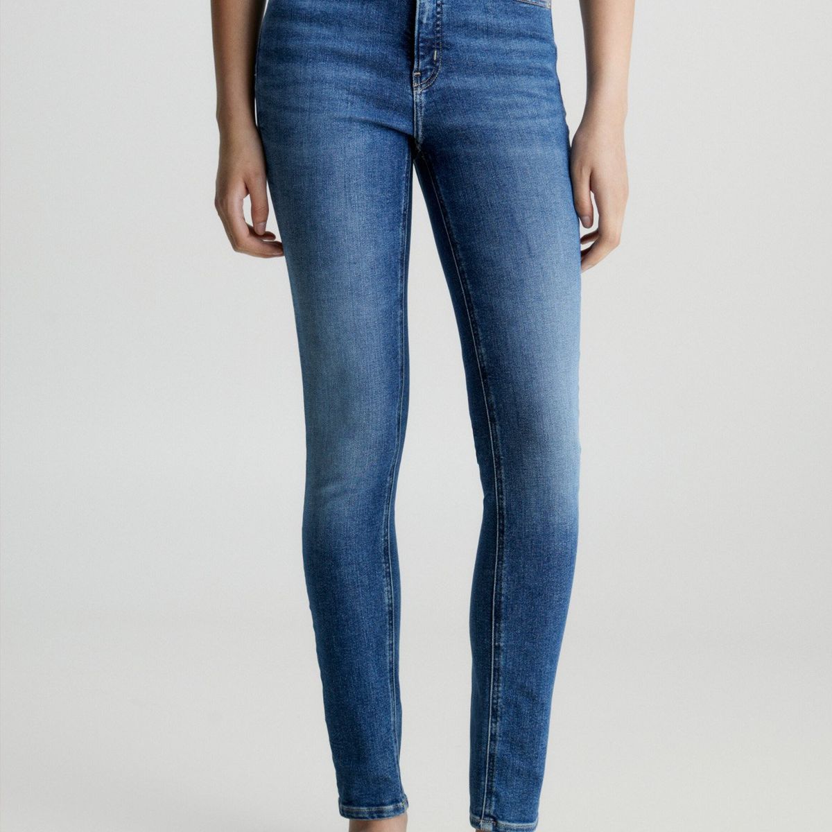 CALVIN KLEIN - Jeans High Rise Skinny Azul Calvin Klein