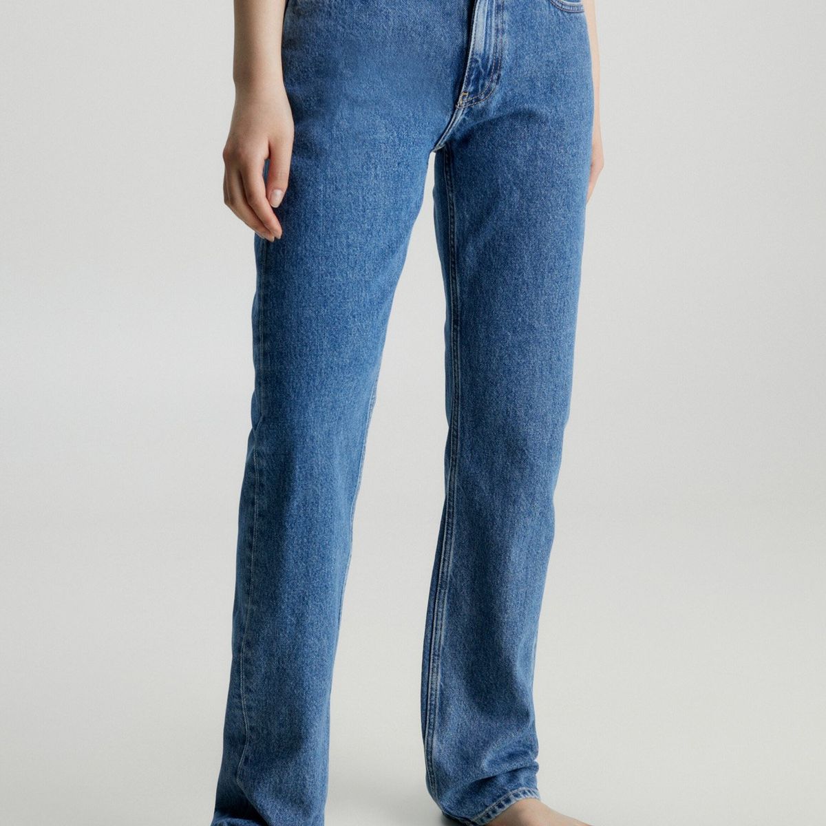 CALVIN KLEIN - Jeans Low Rise Straight Azul Calvin Klein