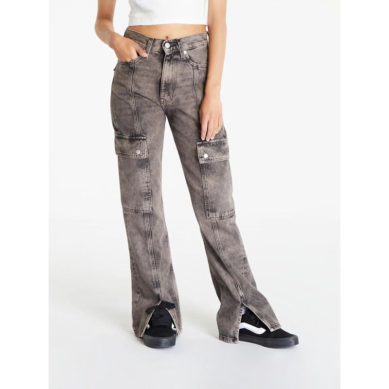 CALVIN KLEIN - Jeans Authentic Bootcut Cargo Gris Calvin Klein