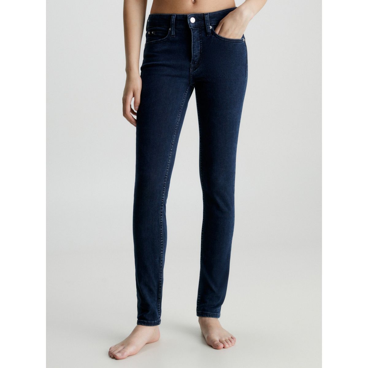 CALVIN KLEIN - Jeans Mid Rise Skinny Azul Calvin Klein