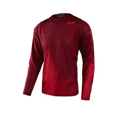 TROY LEE DESIGNS - Polera de Bicicleta Skyline Air LS Fades Burdeo