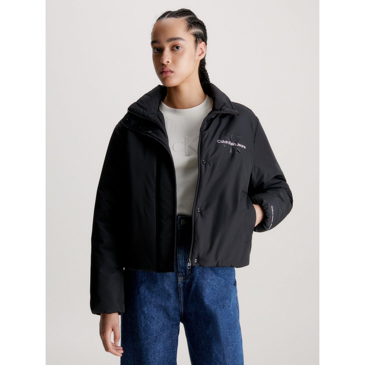 CALVIN KLEIN - Chaqueta Short Lightweight Negro Calvin Klein