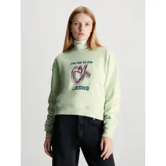 CALVIN KLEIN - Polerón Hyper Real Verde Calvin Klein.