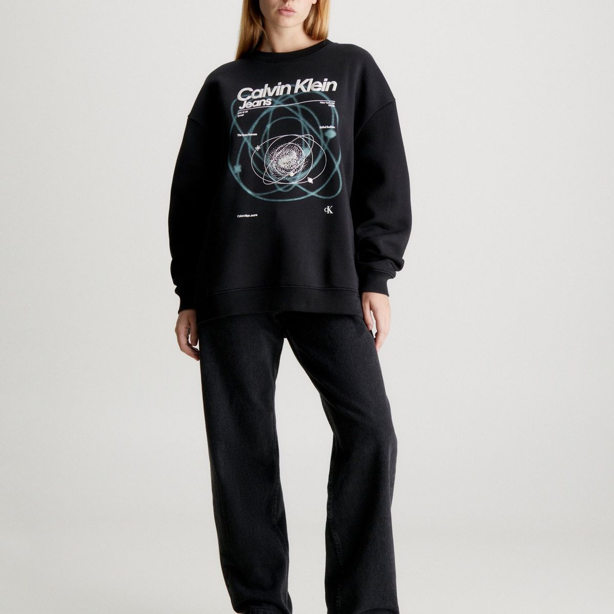 CALVIN KLEIN - Polerón Galaxy Negro Calvin Klein