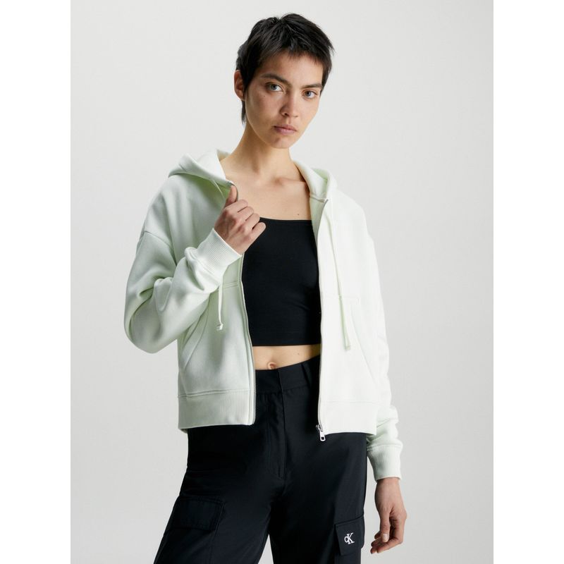 CALVIN KLEIN - Polerón con Cierre Back Galaxy Verde Calvin Klein