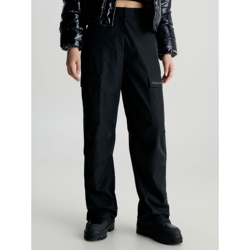 CALVIN KLEIN - Pantalón Cargo Zipped Loose Negro Calvin Klein