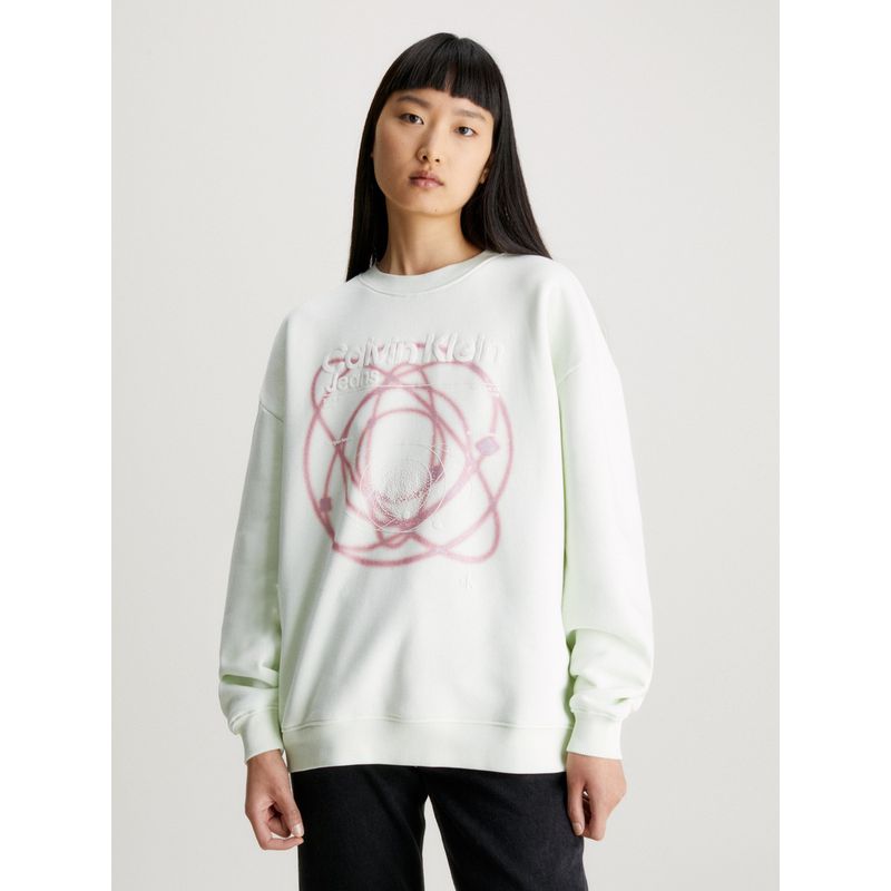 CALVIN KLEIN - Polerón Galaxy Verde Calvin Klein